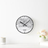 Horloge Ronde Nairobi Clock City Line Art ラウンド壁時計 (ホーム)