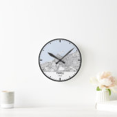 Horloge Ronde Tripoli Clock City Line Art ラウンド壁時計 (ホーム)
