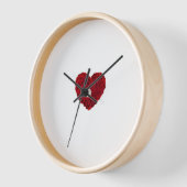 Horloge Saint-valentin  壁時計 (傾斜)