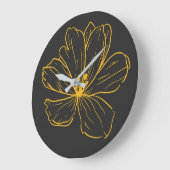Horloge - Une petite fleur de printemps ラージ壁時計 (傾斜)