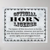 Horn License ポスター (正面)