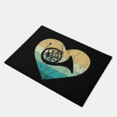 Horn Player Loves Horn French Horn ドアマット (アングル)