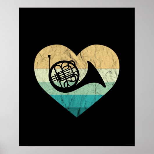 Horn Player Loves Horn French Horn ポスター (正面)