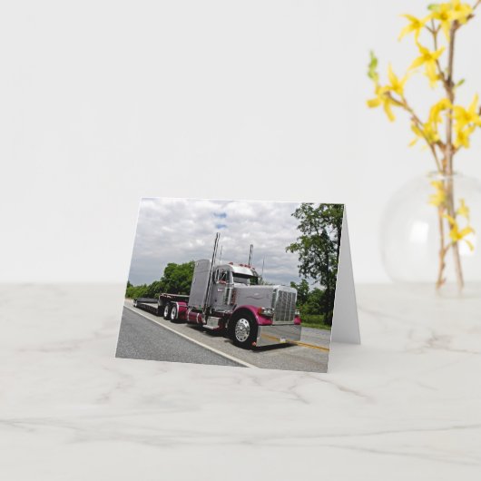 HorningのPeterbilt 379 カード (黄色い花)