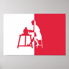 Horningsea flag ポスター