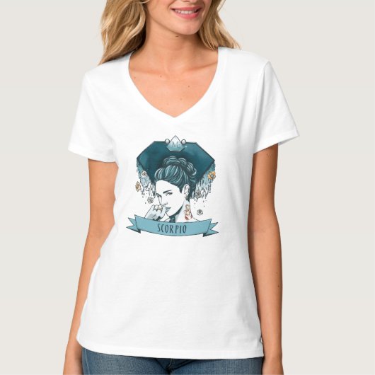 Horoscope - さそり座 tシャツ (正面)