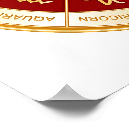 Horoscope Mandala ポスター (角)