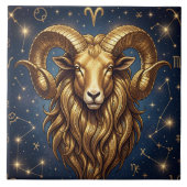 Horoscope Sign Aries | Astrology Art タイル (正面)