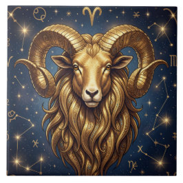Horoscope Sign Aries | Astrology Art タイル