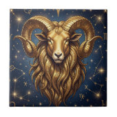 Horoscope Sign Aries | Astrology Art タイル (正面)