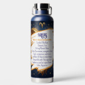 Horoscope Sign Aries | Astrology Traits & Dates ウォーターボトル (背面)