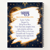 Horoscope Sign Aries | Astrology Traits & Dates ノートブック (裏面)