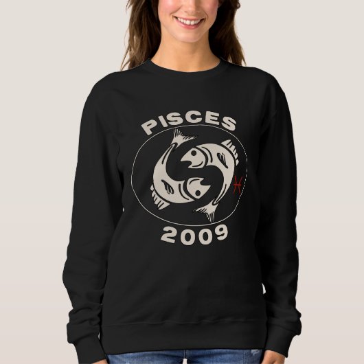 Horoscope Zodiac Sign Fish Pisces 2009 スウェットシャツ (正面)