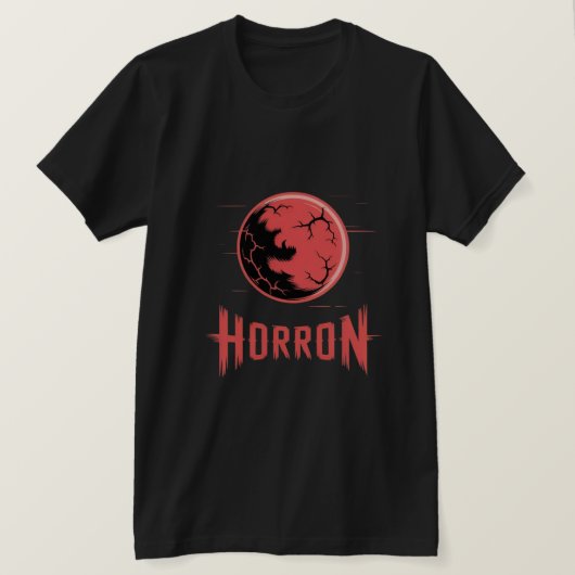 HORRON ブラッドムーン ロゴ Tシャツ (デザイン正面)