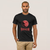 HORRON ブラッドムーン ロゴ Tシャツ (正面フル)