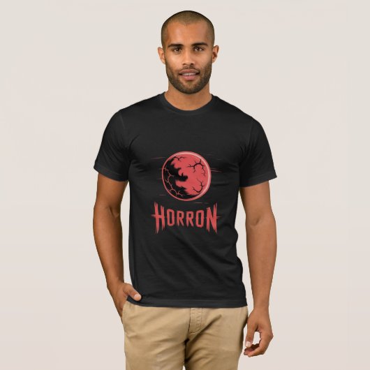 HORRON ブラッドムーン ロゴ Tシャツ (正面フル)