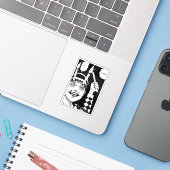 Horror anime art シール (ノートパソコンとiPhone)