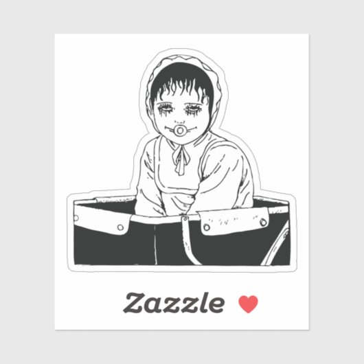 Horror anime art シール (シート)