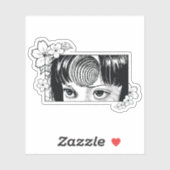 Horror anime girl  シール (シート)