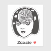 Horror anime girl シール (シート)