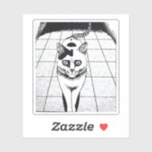 Horror cat anime art シール (シート)