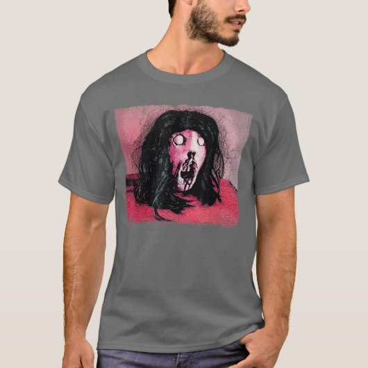 Horror Comic Art Severed Head Gore Retro Movie Mac Tシャツ (正面)