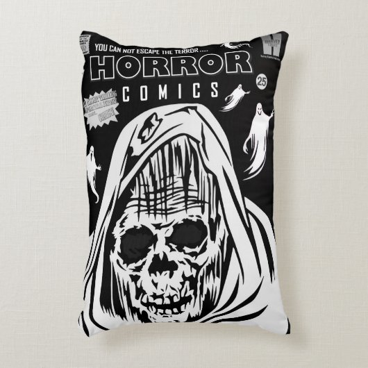 HORROR Comics Pillow アクセントクッション (正面(垂直))