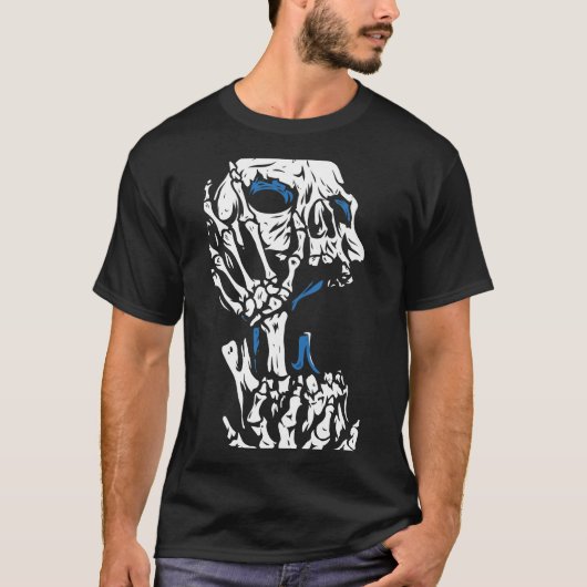 Horror creepy skull tシャツ (正面)