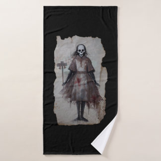 Horror Geschenk Zombie Goth Gothic Vodoo Puppe バスタオル