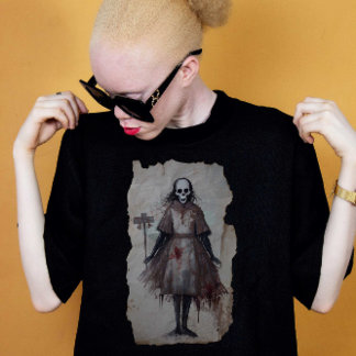 Horror Geschenk Zombie Goth Gothic Vodoo Puppe Tシャツ
