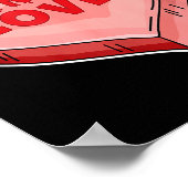 Horror Lover Candy Heart Valentines Day Halloween  ポスター (角)