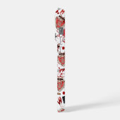 Horror Movie Blood Splatter Phone Case iPhoneケース (左側面)