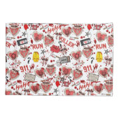 Horror Movie Blood Splatter Pillowcases 枕カバー (裏面-左)