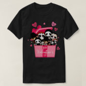 Horror Movie Character Chibi With Heart Love Valen Tシャツ (デザイン正面)