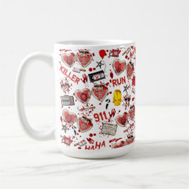 Horror Movie Lover Blood Splatter Mug Cup コーヒーマグカップ