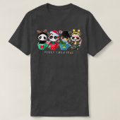 Horror Movie Merry Christmas Chibi Characters Cute Tシャツ (デザイン正面)
