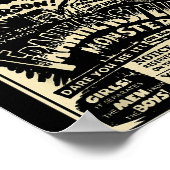 Horror Movie Monster Mummy Dracula Werewolf Franke ポスター (角)