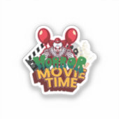 Horror Movie Time Clown Sticker シール (正面)
