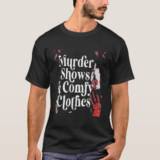 Horror Movies Shows Comfy Halloween Tシャツ (正面)