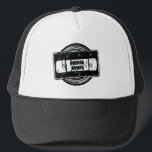 Horror Movies -Video Cassette Trucker Hat キャップ<br><div class="desc">Cassette on Spiral Circle-Remember the old days of Video? yeah so do i! remember Be Evil Don't Rewind! Hand Illustrated Design.</div>