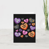 Horror Soky Candy Heart Valentines Day Lover Tee H カード (正面)