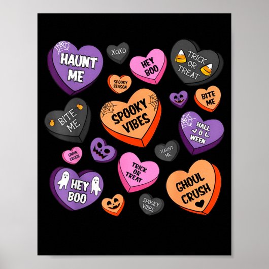 Horror Soky Candy Heart Valentines Day Lover Tee H ポスター (正面)