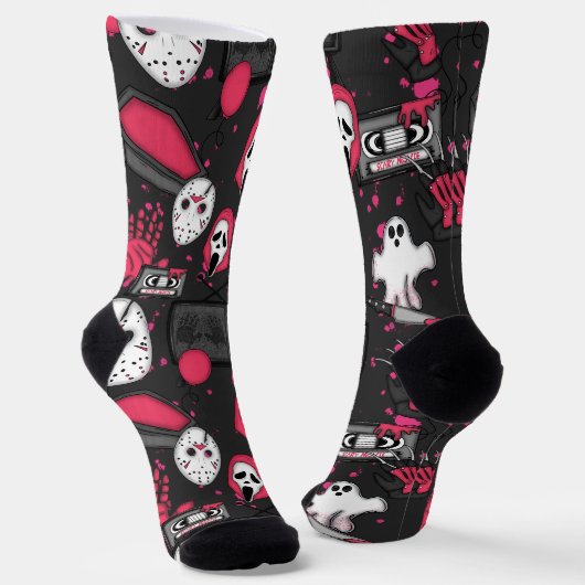 Horror Theme Crew Socks ソックス (傾斜あり)
