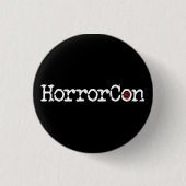 HorrorConのロゴ 缶バッジ (正面)