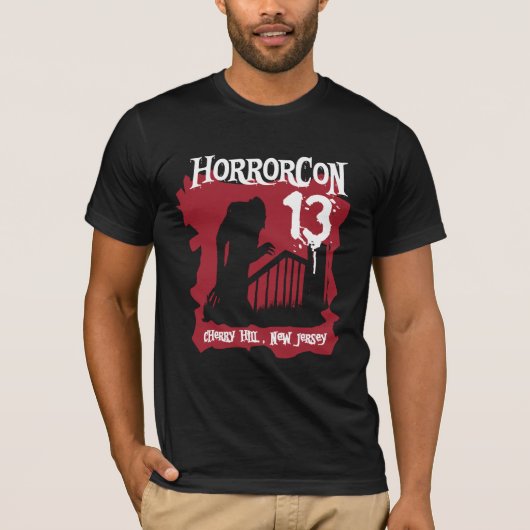 HorrorCon13大会のワイシャツ Tシャツ (正面)