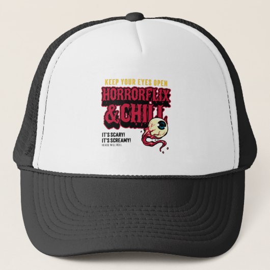 Horrorflix And Chill キャップ (正面)