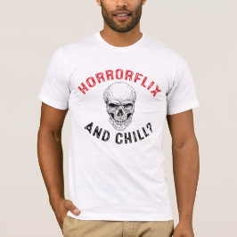 Horrorflix and Chill | ハロウィン Tシャツ