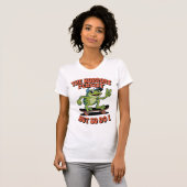 Horrors Persist Frog Skateboard Existential Humor Tシャツ (正面フル)