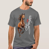 hors tシャツはライダーの馬の生活を意味する tシャツ (正面)