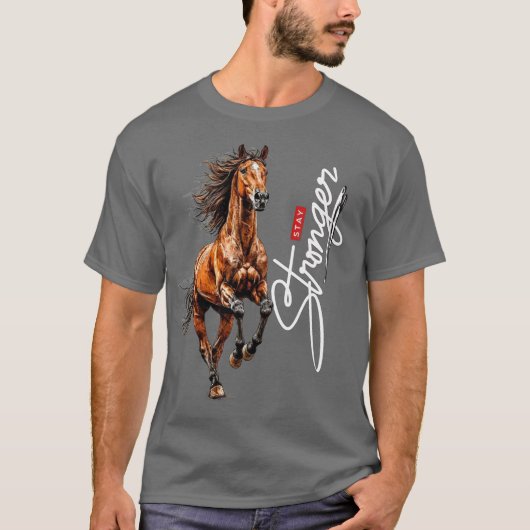 hors tシャツはライダーの馬の生活を意味する tシャツ (正面)
